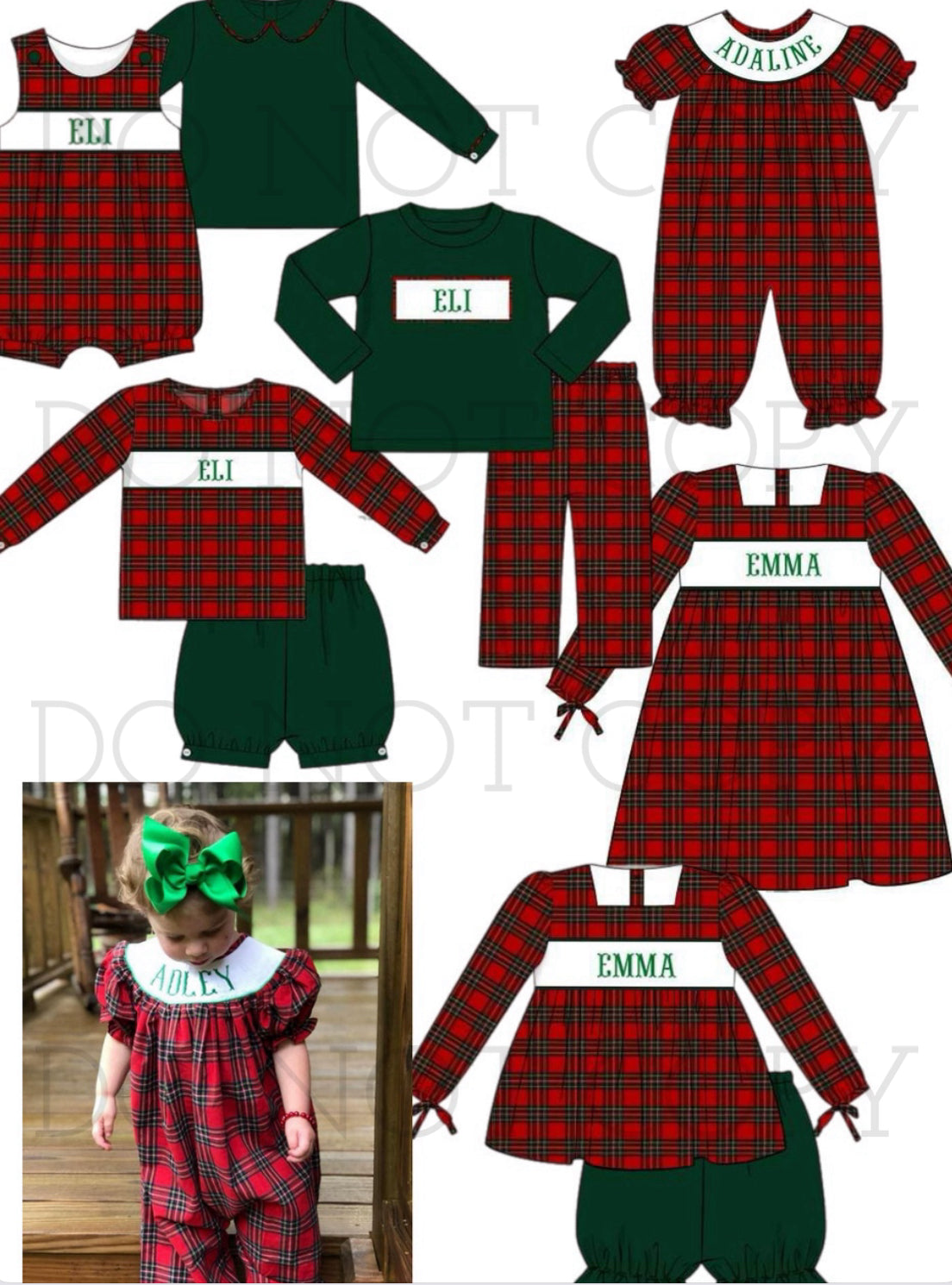 PREORDER 142 ETA NOVEMBER - CHRISTMAS PLAID CUSTOMS