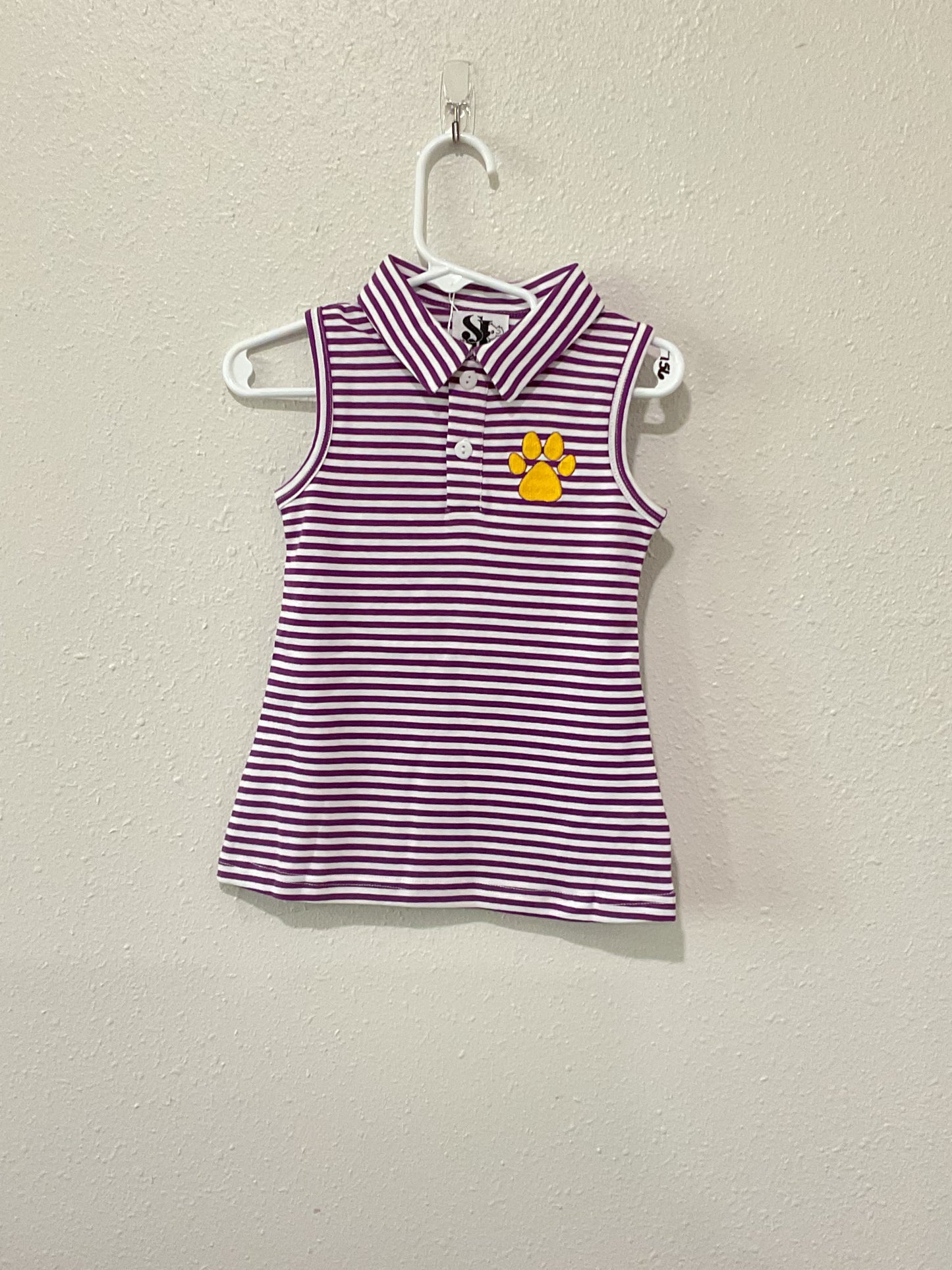 Purple & Gold Embroidery Dress