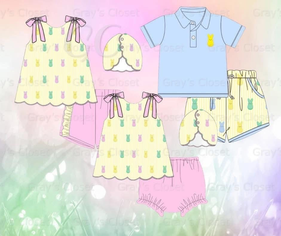 Embroidered Bunny sets