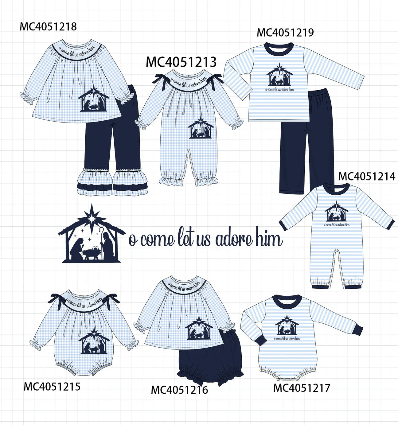 Navy nativity collection