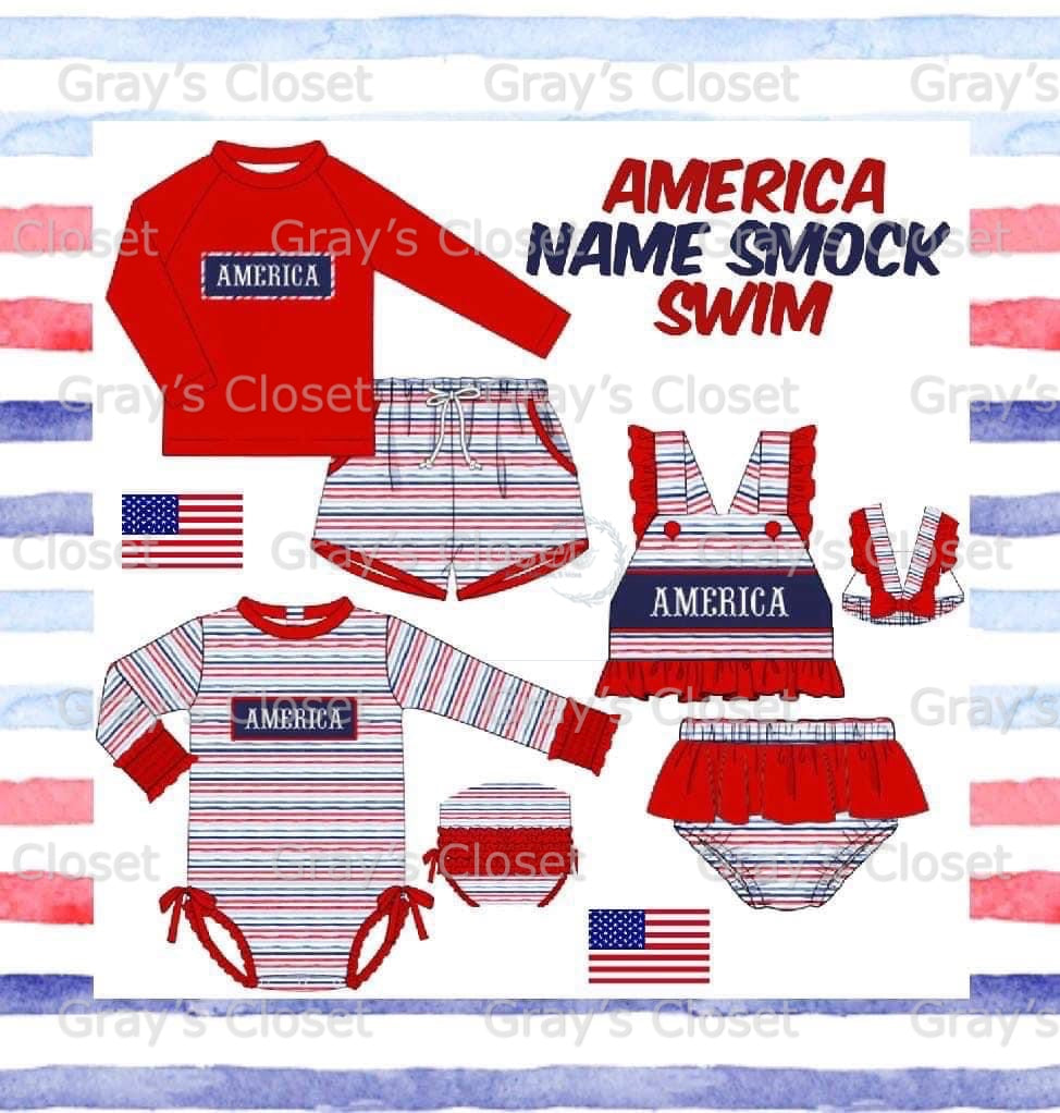 SSS AMERICA smock swim