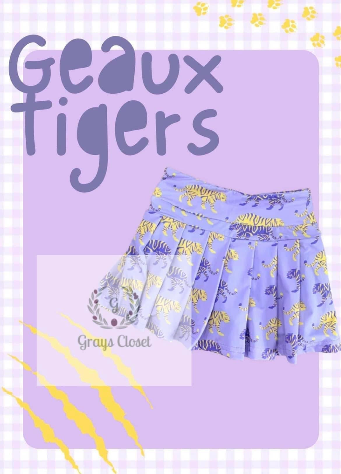 Purple Geaux Tiger Skirt