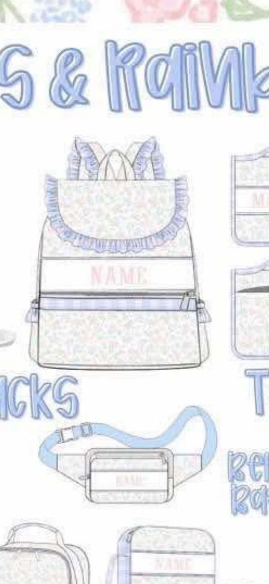 Custom smocked Luggage