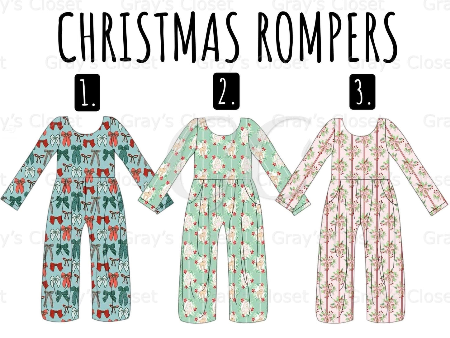 Christmas Rompers