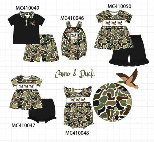 Camouflage Duck Embroidery