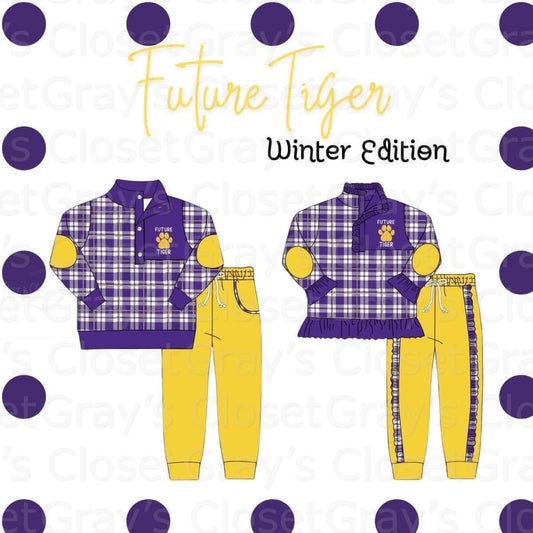 Purple Winter Edition - Tiger sweatsuit