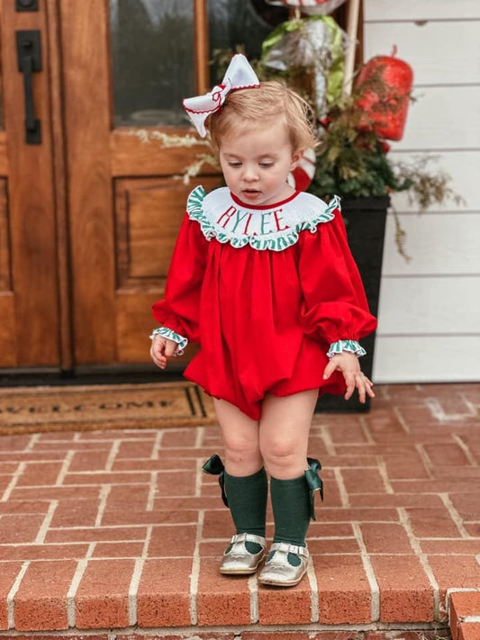 PO 92 RED/GREEN NAME SMOCKS COLLECTION
