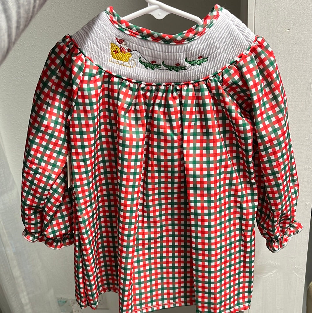 Plaid Smocked Christmas