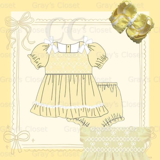Yellow Smocked Collection