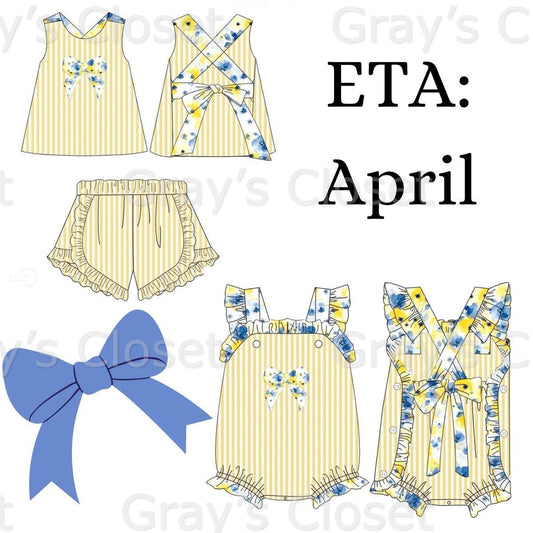 Yellow Floral Gingham