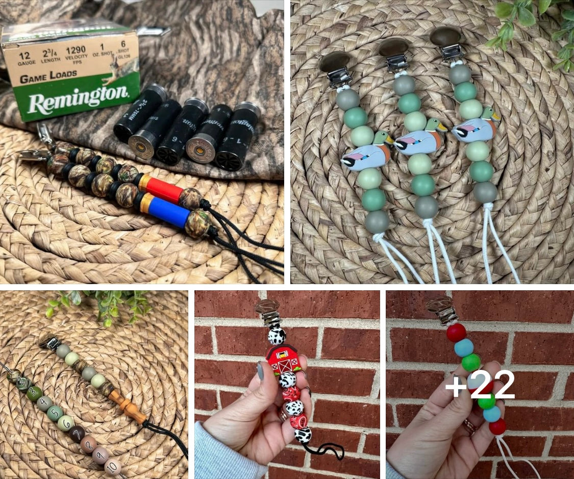 Pacifier clips