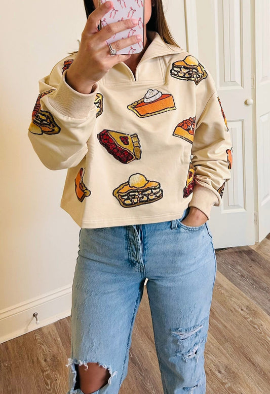 Sequin Sweet as Pie Pullover