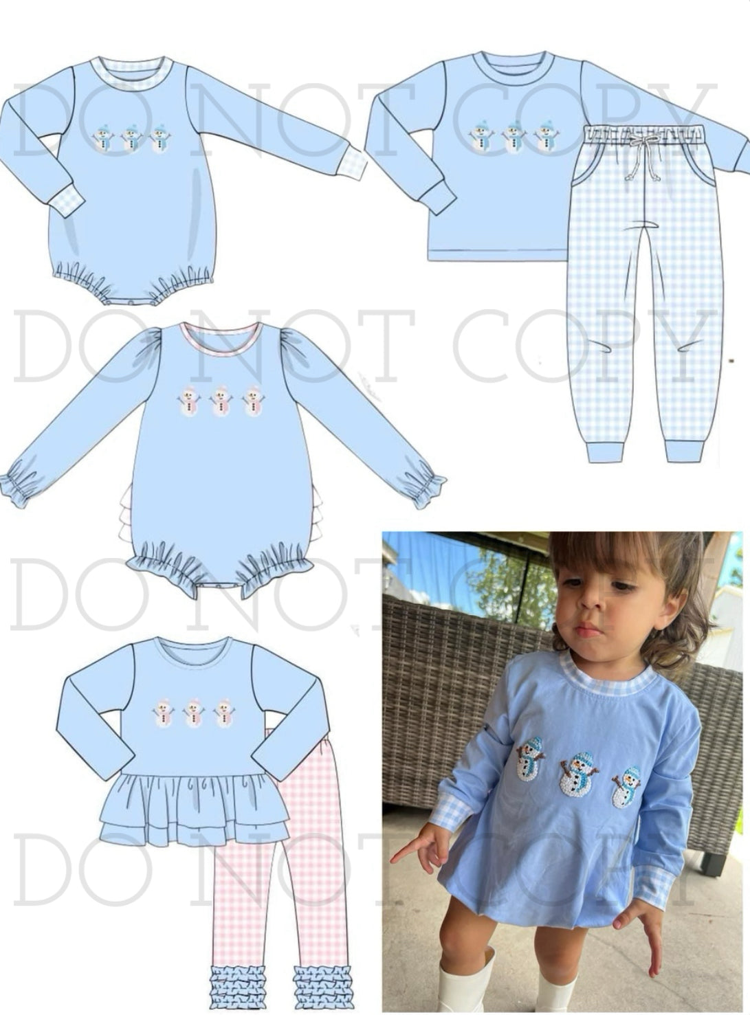 PREORDER 142 ETA NOVEMBER - FRENCH KNOT SNOWMAN