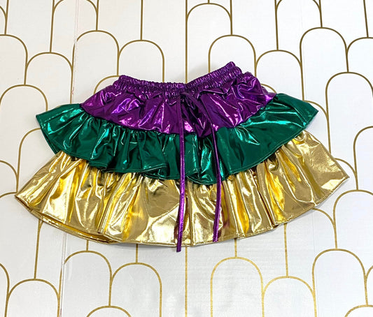 Mardi Gras Metallic skirt