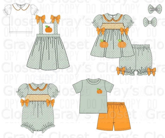 Smocked Pumpkin Collection