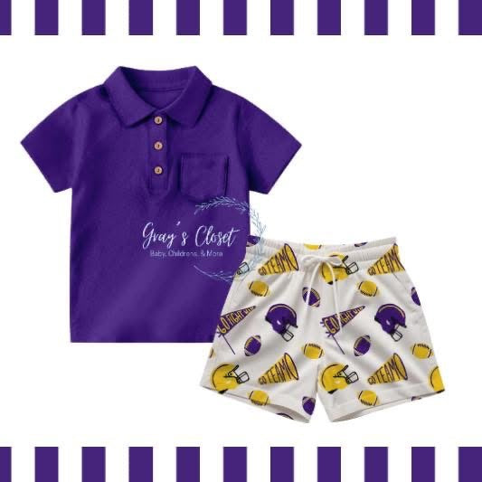 Purple Geaux Tiger Sibling Sets