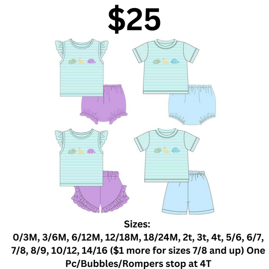 Striped Dinosaur sets