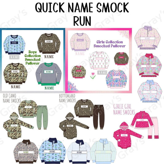 Quick Name Smock