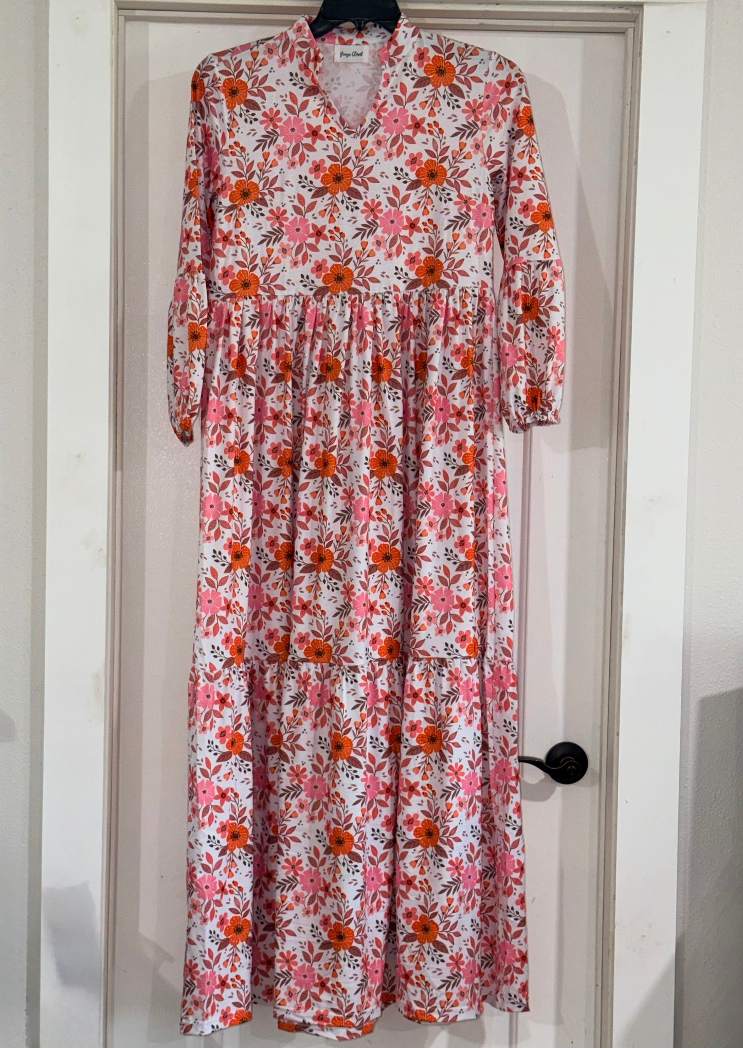 Pink & Orange Floral Mommy & Me set