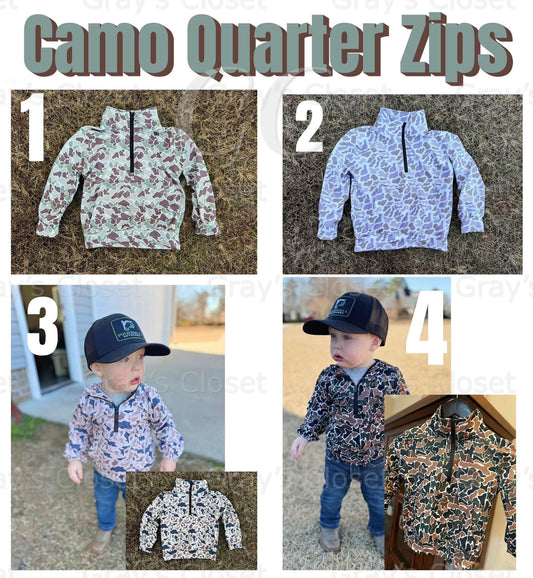 Camo Quarter Zip