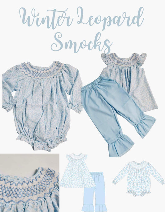 Winter Leopard Smocks