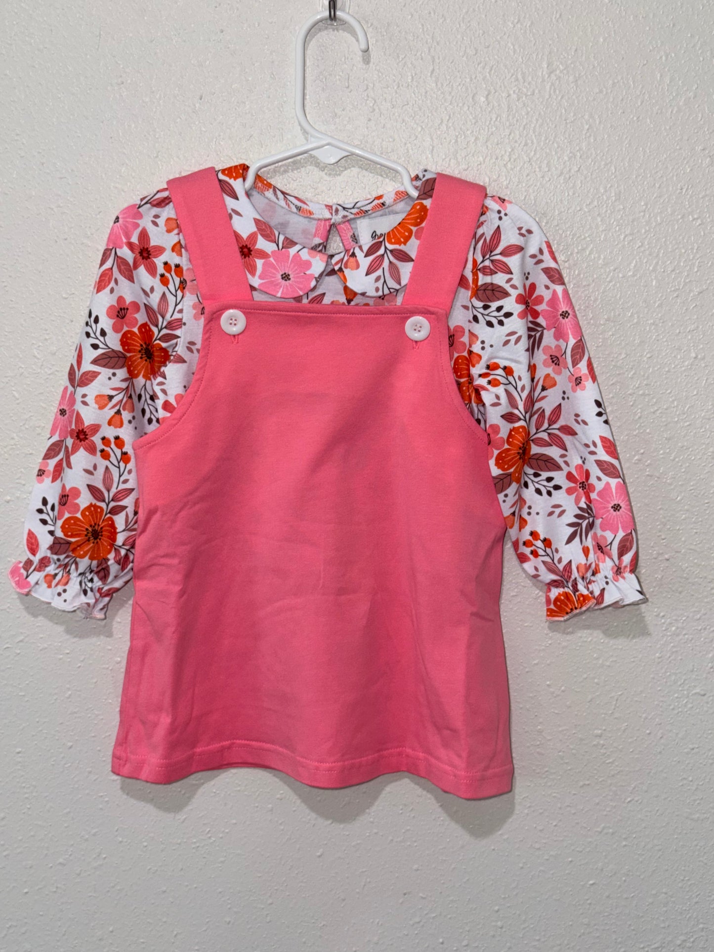 Pink & Orange Floral Mommy & Me set
