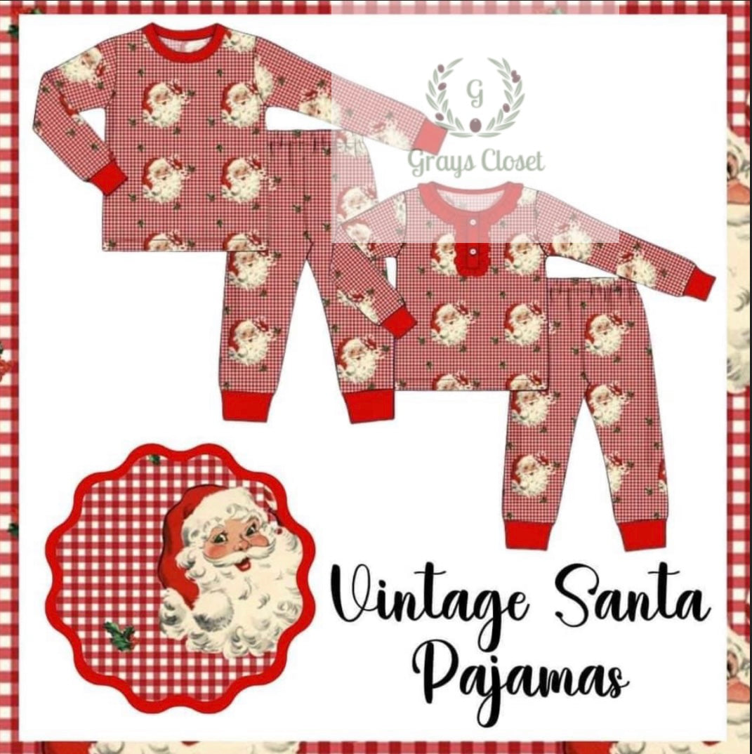 Vintage Santa PJs