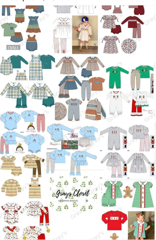 Fall Family Name Smock collection