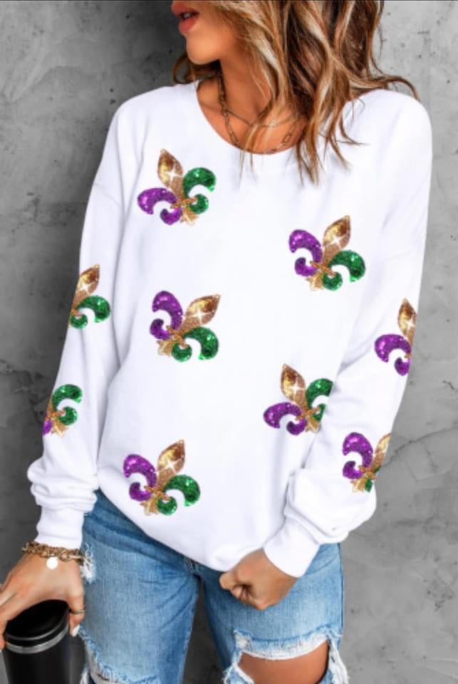 Mardi Gras Sweater