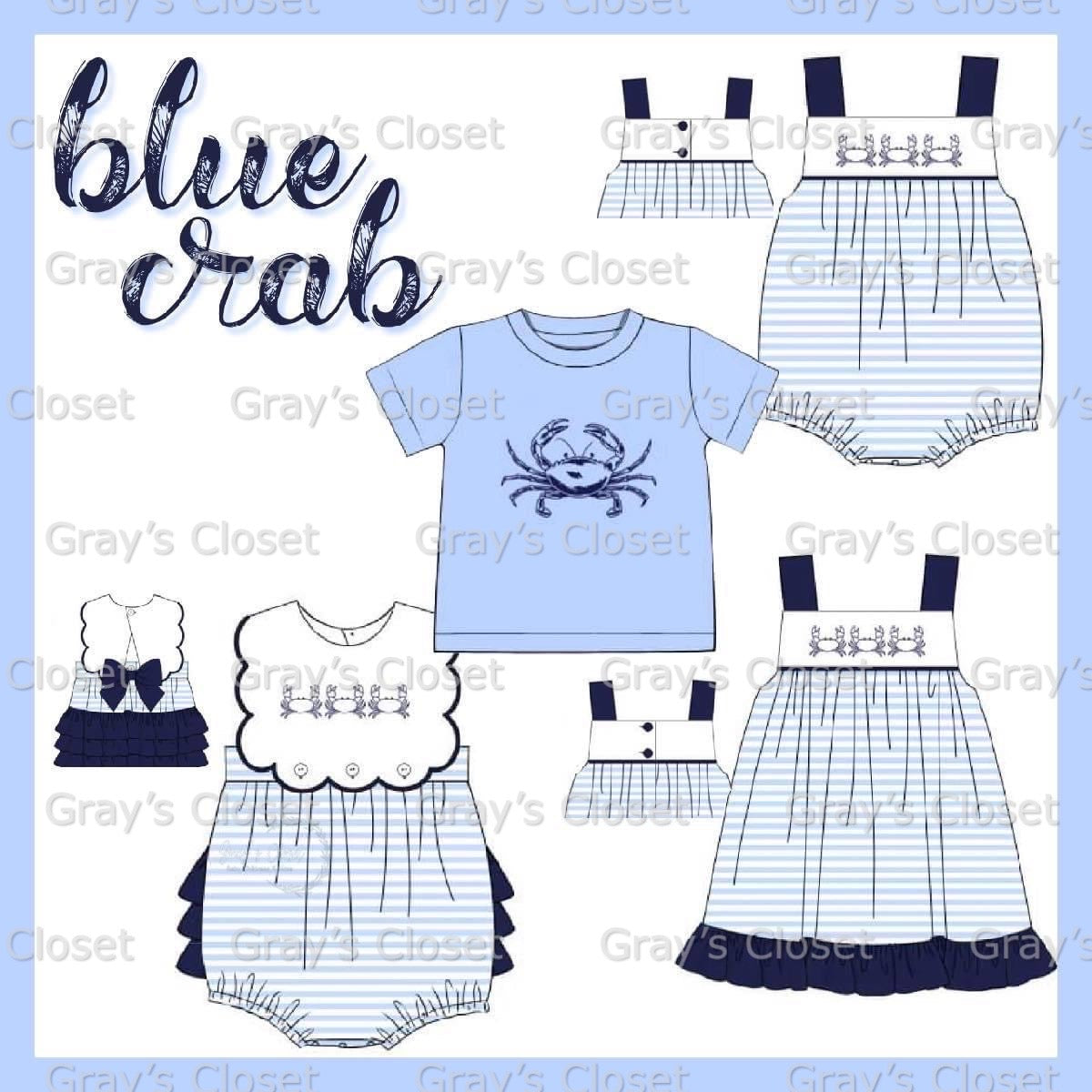 Crab Embroidery Collection