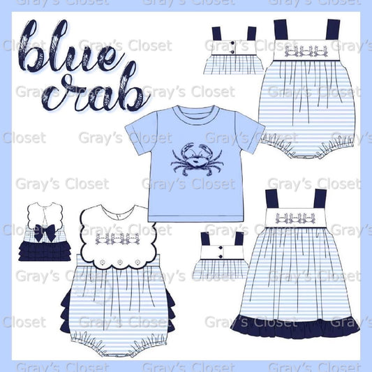 Crab Embroidery Collection