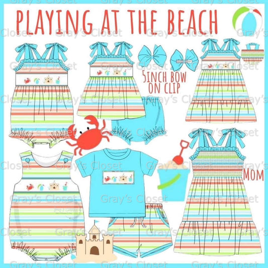 Playing at the Beach Smock Collection