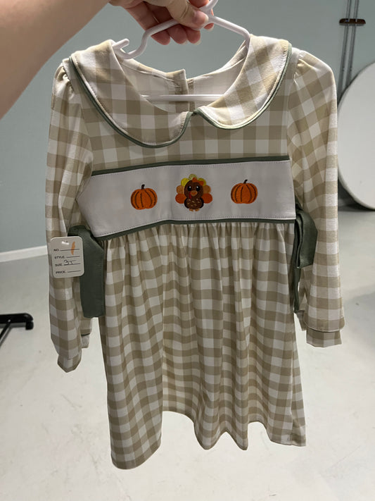 Turkey Dress 3t