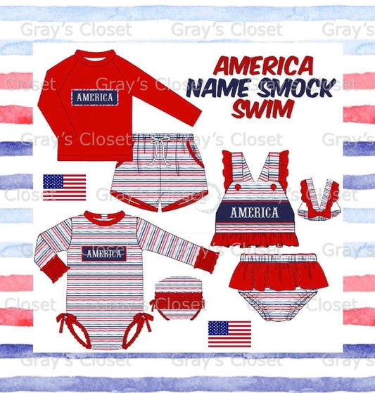 SSS AMERICA smock swim