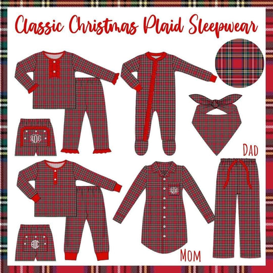 Plaid Family PJs