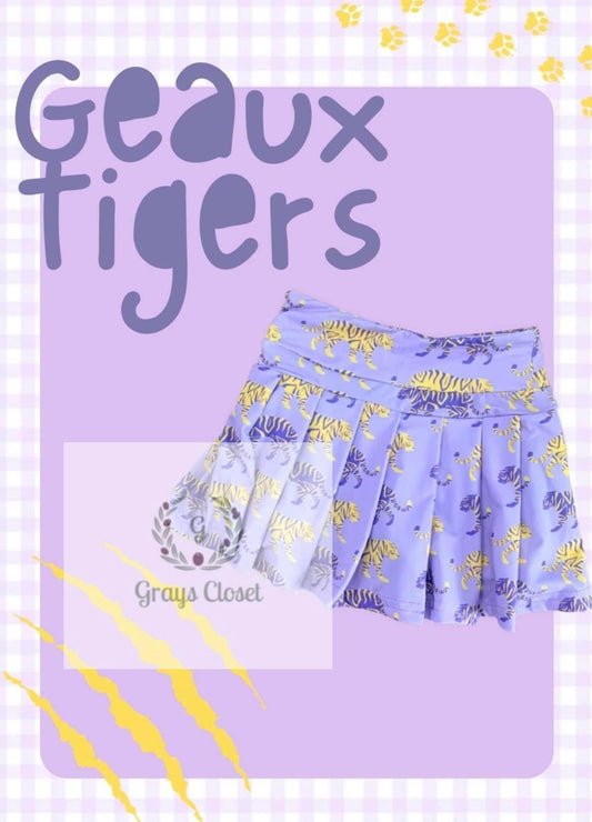 Purple Geaux Tiger Skirt