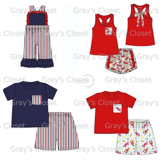 SG Cajun Red, White and Blue Stripe