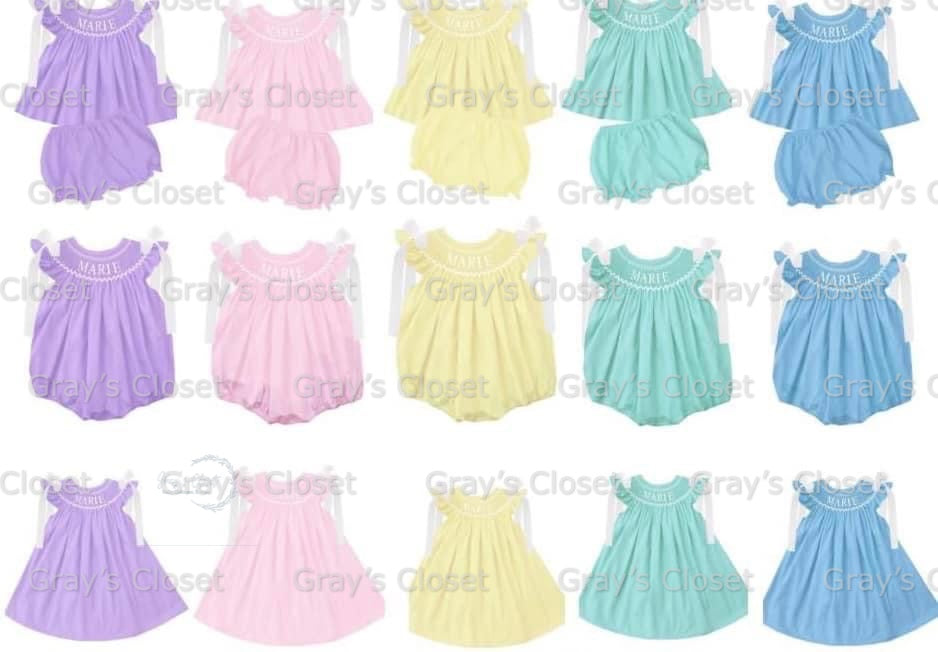 Pastel Name Smock