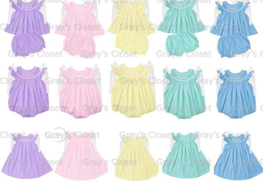 Pastel Name Smock