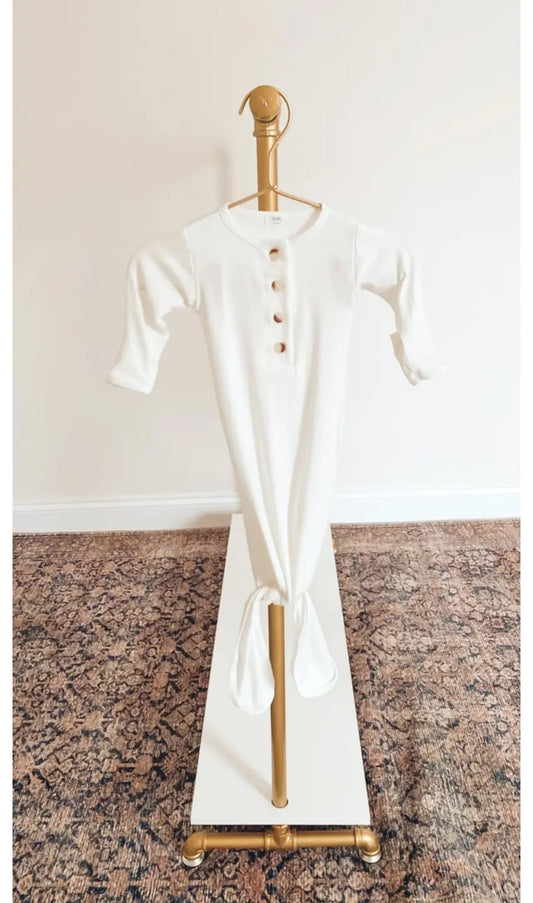 White Knotted Gown