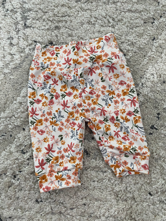 Ivory Floral Joggers