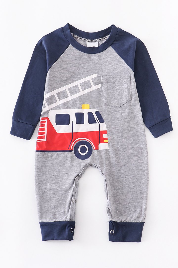 Fire Truck Romper